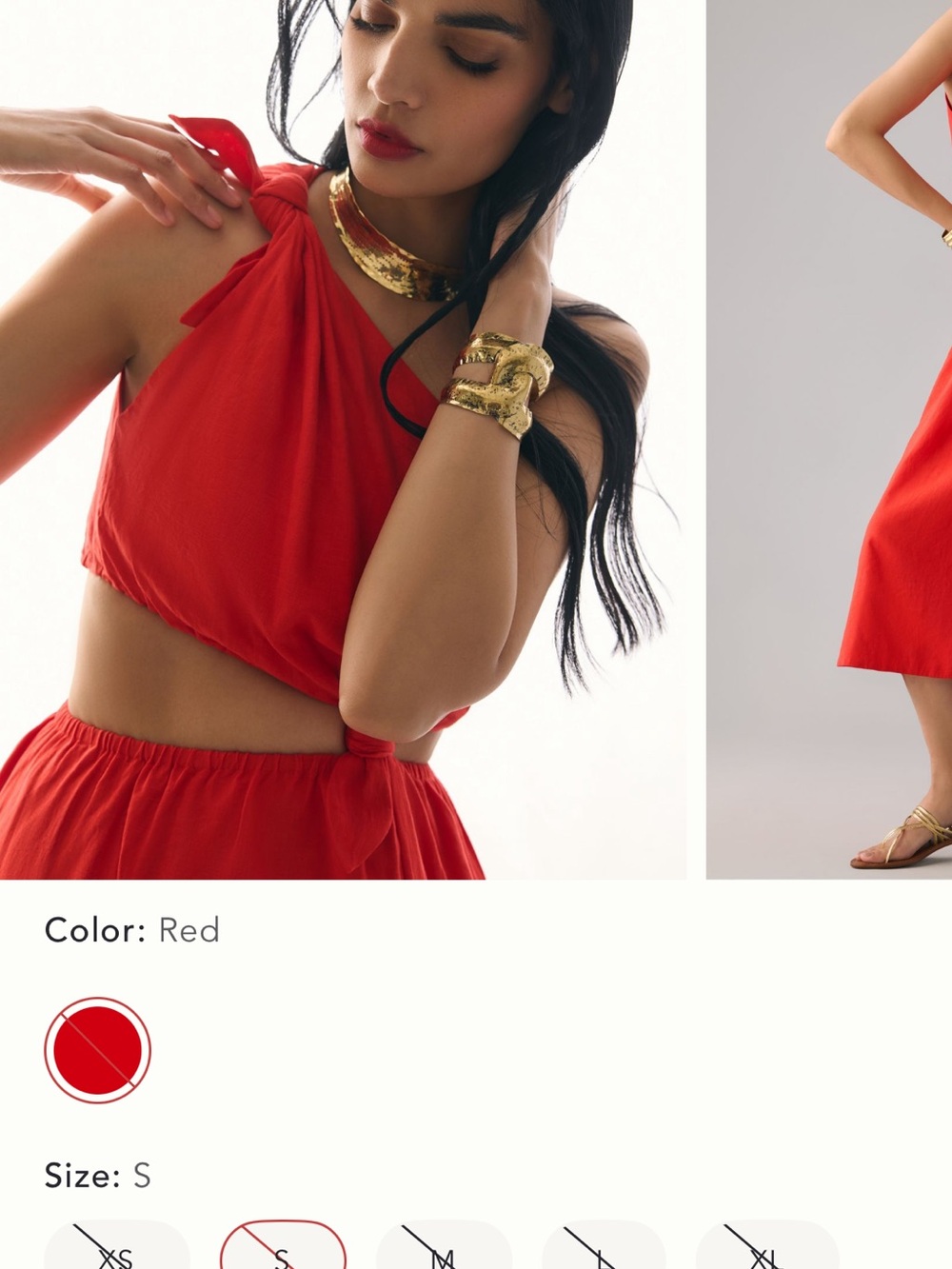 FARM Rio Red Midi Dress - Picture 2 of 5